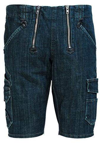 FHB Jeans-Bermuda, Volkmar, Größe 56, schwarz / blau, 22635-22-56