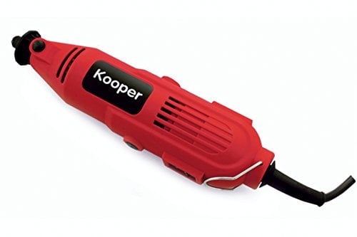 Kooper 2170819 Fresatrice/Mini Trapano con 40 Accessori, 135 W, Rosso/Nero