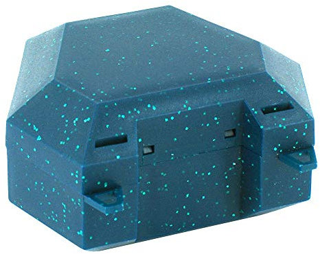 Zahnspangenbox mit Kordel Grün mit Glitzer