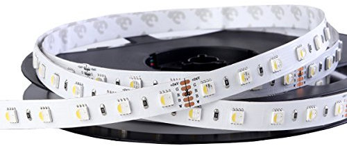 iluminize LED-Streifen RGBW 4 in 1 : sehr hochwertiger LED-Streifen RGBW tageslichtweiß (6000K) mit 60 LEDs pro Meter, hoch selektiert, 24V, 19,2W pro Meter (6000K IP33 Rolle 5m)