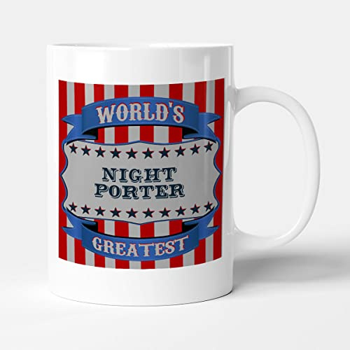 Victorian Printing Co - The Victorian Printing Company World's Greatest Night Porter - Mug, Ceramic, 11fl.oz.