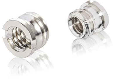 Walimex Pro Gewindeadapter 1/4 auf 3/8 Zoll Krempe Silber