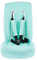 JYOKO KIDS Universal Matratze gepolsterten + Schutz des gepolsterten Geschirr für Kinderwagen (MINT SPARKLES)