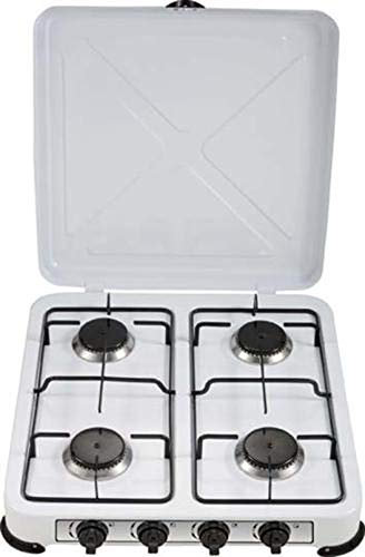 Fornello a gas GPL campeggio cucina portatile 1 2 3 4 fuochi (4 FORNELLI GPL)