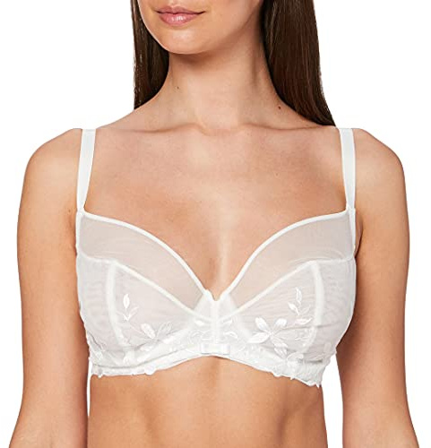 Triumph Damen Sexy Angel Spotlight W02 Bügel-BH, Elfenbein (Silk White 00gz), 85E(Herstellergröße: 85)