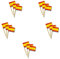 PARTY DISCOUNT Party-Picker Spanien, 5 cm, 50 Stück