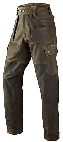 Härkila Lederhose Jagd Herren Angus - robuste Jagdhose aus Leder, Größe:48