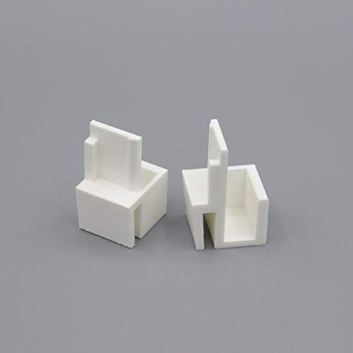 3DKStore Lot de 4 Paires de Guides Blancs compatibles placards Form/Optimum