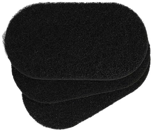 vhbw 3x Filtre à charbon actif compatible avec Tefal FR7011 Friteuse - 6,5 x 9,1 x 0,9 cm