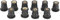Hlyjoon 10 Stück M5 Gummi Mutternschacht 5 mm/0,2 Zoll metrisch Motorrad Windschutzscheibenbolzen Wellnut Ersatz Zubehör geeignet für Motorräder
