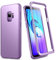 SURITCH Coque Samsung Galaxy S9 Silicone 360 Degrés Souple Integrale Antichoc Qui Protege Bien Avant et Arrière Etui Case Cover Housse Samsung Galaxy S9 (Violet)