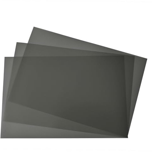 Polarisierte Film-Blätter, 21 x 15 cm, linearer Polarisationsfilter, Nicht klebend, für Bildung, Physik, Fotografie, Beleuchtung, 3 Stück
