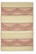 FAB HAB Outdoor-Teppich - wetterfest, farbecht, wendbar - recycelter Premium-Kunststoff - Tribal Boho neutral - Terrasse, Balkon, Garten, Flur, Bad - Läufer Lagos Sand und Koralle, 90x150 cm