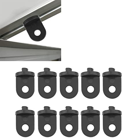 Gewächshaus Haken, 10 Kunststoff Gewächshaus Haken, Pflanzen Kleiderbügel, hängende Clip Set, hängende und befestigende Vorrichtung, Gewächshaus hängende Werkzeuge, Ösen für Gewächshäuser (schwarz)