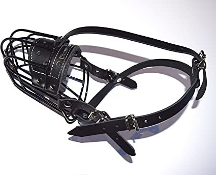 L&J Pets Uk Strong Metal Wire Basket Dog Muzzle for Collie Greyhound and similar dogs…