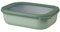Mepal - Multi Bowl Cirqula Rectangular - Vorratsdose mit Deckel - Geeignet als Luftdichte Aufbewahrungsbox für den Kühlschrank, Mikrowellengeschirr & als Frischhaltedosen - 1000 ml - Nordic Sage