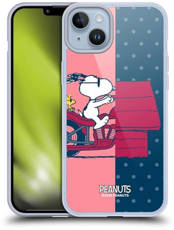 Head Case Designs Licenciado Oficialmente Peanuts Snoopy & Woodstock Mitades y Risas Caso Funda de Gel Suave Compatible con Apple iPhone 14 Plus