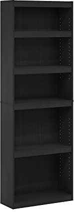 Furinno JAYA Enhanced Home 5-Tier Shelf Bookcase, Blackwood