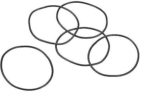 PATIKIL Nitrile Caoutchouc O-Joints 46mm OD 43mm ID 1.5mm Largeur, 5 Pcs Métrique Scellage Joint pour Robinet Plomberie Automobile Réparation, Noire