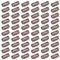 Haarverlängerung Clips Perückenclips U Form Haar Extensions Klips Zubehör für Feste Perücken Frauen Männer 60 Stück Braun