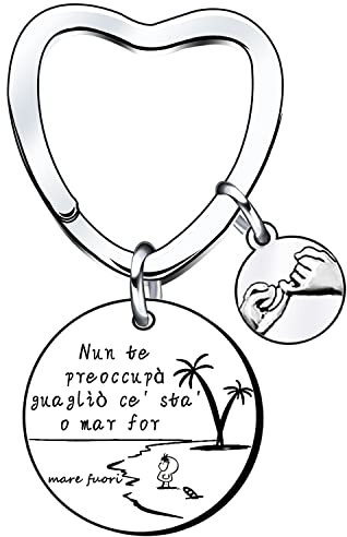 LKJHGF Portachiavi Personalizzato Serie TV Frasi Mare Fuori Edition Regali di ispirazione per le donne Portachiavi Portachiavi Regali di compleanno per le donne Migliore amica Figlia Mamma (1) (1)