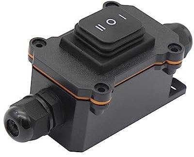 OSALADI 12v Junction Box Gear Switch for Water Pump and Washer Compact Electrical Enclosure for Fish Tanks Dishwashers and More Rated and Practical Design