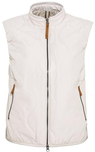 camel active Damen Kurze Steppweste aus recyceltem Polyester Pearl, womenswear-38