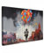 MuchoWow© Leinwand Bilder 90x60 cm Wanddeko Wohnzimmer Aesthetic Room Decor Deko Zimmer Wandbilder Modern Fotogeschenke Banksy - Street Pop Art - Junge - Luftballons - Gebäude - Kunst