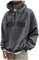 Sweatshirt Jacke Herren Pullover Herren Mit Kapuze Weihnachtspullover Herren Lustig New York Druck Lustige Pullover Loose Fit Y2K Hoodie Baggy Herbst Hip Pop Streetwear Hoodie Zipper Hoodie M