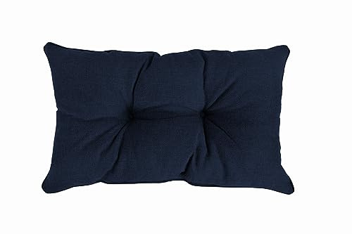 POKAR Rückenkissen Stuhlkissen Rückenlehne für Stuhl Rattanmöbel Gartenmöbel Kissen Outdoor Rückenpolster Lounge Polster 70x40x10 cm, Dunkelblau