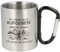 Spruchreif | Doppelwandige Edelstahltasse mit Karabinerhaken und hochwertiger Gravur | Bruchfest | Camping Tasse | Outdoor Gadgets | Geschenk Wandern | 300 ml