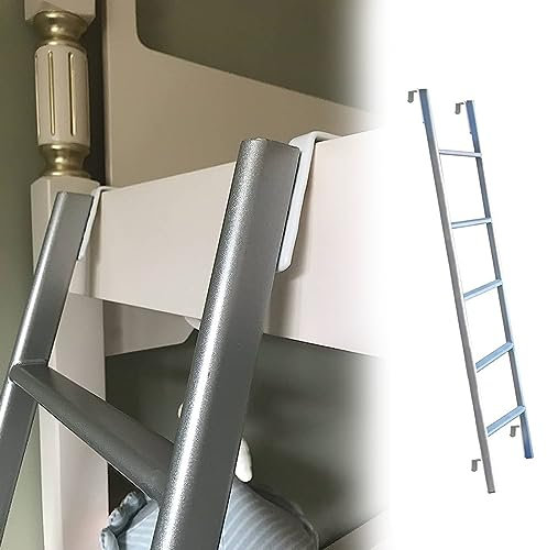 Etagenbettleiter zum Einhängen, Ersatz für Etagenbettleiter, Bettseitenleiter mit Metallrahmen – 116 cm/ 130 cm/ 140 cm/ 150 cm, Trittleiter für Loft, Zuhause, Wohnmobil, Wohnheim, Wohnmobil