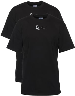 Karl Kani Herren KM234-061-1 Small Signature 2-Pack Essential Tee Black, L
