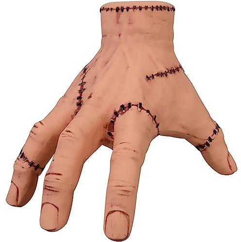 FOXMM Eiskaltes HäNdchen, Künstliche Hand, Mona Family Gothic Hand, Cosplay Foto Requisiten, Effrayant Cosplay Hände Party Deko