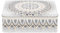 Sara Miller - Artisanne Noir Black White Gold Deep Rectangular Tin 195 x 154 x 75mm
