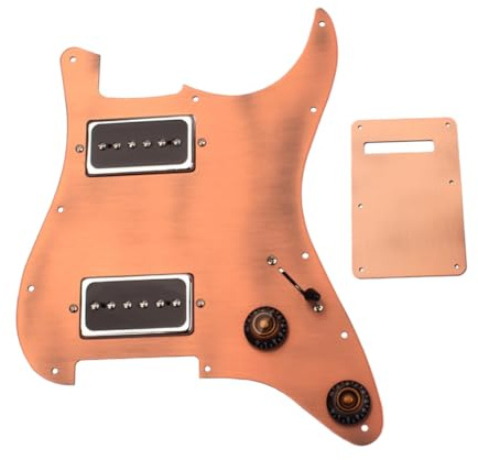 TOYANDONA Schlagbrett Gitarre Vorverdrahtet mit Humbucker Pickup Hochwertiger Aluminiumlegierung Kratzfest