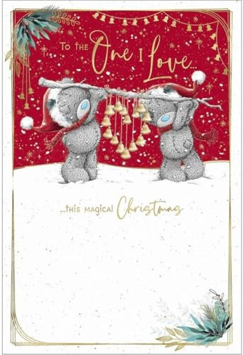 Me To You Bear One I Love Weihnachtskarte