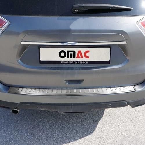 OMAC Ladekantenschutz für Nissan X-Trail T32 2013-2021 Edelstahl gebürstet | Stoßstangenschutz, fahrzeugspezifische Passform