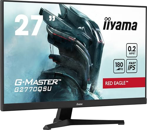 iiyama RED Eagle G-Master G2770QSU-B6 27 LED Fast IPS WQHD 180Hz Freesync