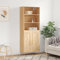 Schränke & Aufbewahrung-Buffets & Sideboards-Highboard Sonoma Eiche 69,5x34x180 cm Holzwerkstoff