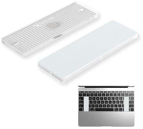 LexonElec x ATTACK SHARK Laptop Holder for External Keyboard, Magnetic Keyboard Riser, Mini Stand, Portable PC Laptop Bridge for MacBook/Tablet/Office/Gaming - White