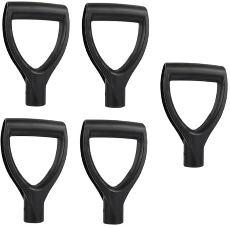 Housoutil 5 Pz manico della pala tipo d vanga per la rimozione della neve manico della pala da giardino paletta neve paletta da neve parti della pala durevoli rifornimenti di pala pp Black