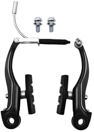 Bike Brakes Set,Universal V Brake Front Rear,Bike V Brake Set,Brakes V-Brake Replacement,Complete V Bike Brakes,Bicycle Front and Rear V Brakes,Mountain Bike Brake Caliper Replacement,1 Pair