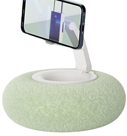 ZHUMCCY Snuggle Screen Cushion Phone Holder, Phone Holder Pillow, Bowl Phone Holder For Snacks, 360° Rotation Adjustable Tablet Phone Pillow Stand Cozy Tablet Phone Stand Pillow For Reading Watching