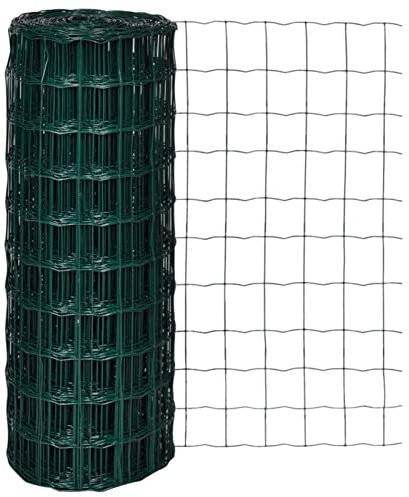 Xichuzi Gartenzaun Maschendraht Gitterzaun Schweißgitter, Hasendraht, Wühlmausgitter, Stacheldraht, Drahtgitter, Kaninchendraht, Drahtzaun, Hasengitter, 10x1,0m