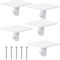 Effortless Organization Set of 5 Stand Mixer Attachments Holders in White