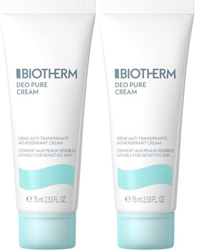 Biotherm Deo Pure Creme, antitranspirantes Deodorant, pflegende Deocreme mit beruhigendem Kamille-Extrakt, wirksamer Schutz vor Schweißgeruch für sensible Haut, 75 ml