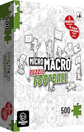 MicroMacro Puzzle Football, Puzzle enquête 500 pièces dès 10 Ans