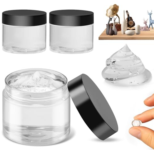Museum Gel 180g, Clear Museum Putty Wax Removable for Securing Collectibles, Glass, Antiques, Ceramic, Metal, Artifacts, Decorations to Prevent Vibration, Falling, No Residue Exhibit Wax