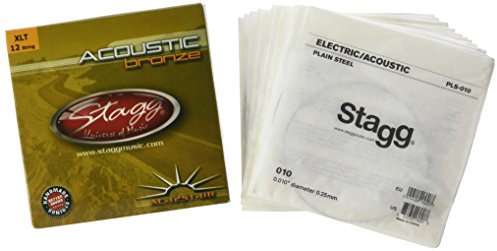STAGG Saitensatz f. 12-sait. Westerngitarre Bronze/extra lt
